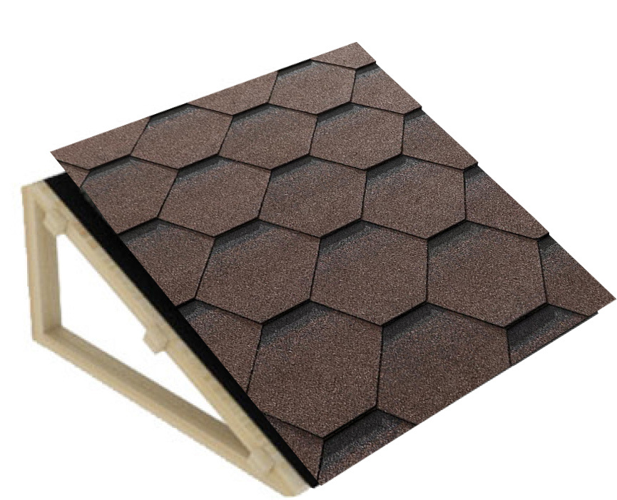 WYNYARD Asfaltové šindele HEXAGONAL HNĚDÝ